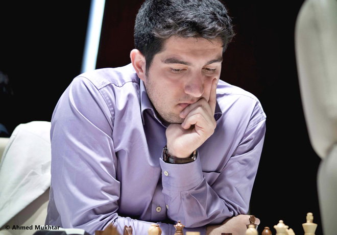 Фоторепортаж с третьего тура международного шахматного турнира "Shamkir Chess 2014"