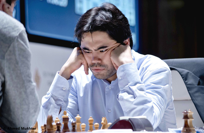 Фоторепортаж с третьего тура международного шахматного турнира "Shamkir Chess 2014"