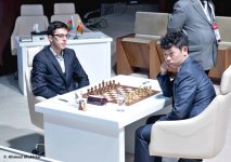 Фоторепортаж с третьего тура международного шахматного турнира "Shamkir Chess 2014"