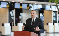 Президент Ильхам Алиев: Азербайджан и впредь будет играть роль транспортно-логистического центра в мировом масштабе (ФОТО)