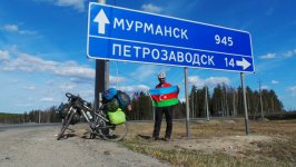 Рамиль Зиядов посвятил покорение Полярного круга Национальному герою Азербайджана Альберту Агарунову (ФОТО)