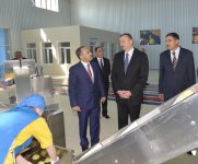 Президент Ильхам Алиев принял участие в открытии Агдашского завода по
переработке фруктов (ФОТО)