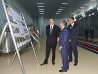 Президент Ильхам Алиев принял участие в открытии Агдашского завода по
переработке фруктов (ФОТО)