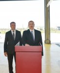 Президент Азербайджана принял участие в открытии Гиланского кормоперерабатывающего завода (ФОТО)