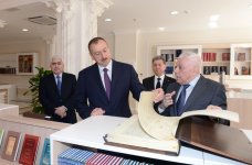 Президент Азербайджана принял участие в открытии нового здания Научного центра "Азербайджанская национальная энциклопедия" (ФОТО)