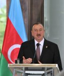 Президент Ильхам Алиев: Трехсторонний формат Азербайджан-Грузия-Турция вызывает интерес не только в регионе, но и в мире (ФОТО)