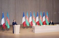 Президент Ильхам Алиев: Азербайджано-французские отношения и в будущем будут развиваться по нарастающей (ФОТО)