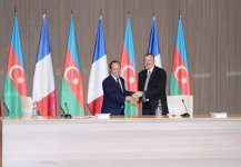 Президенты Азербайджана и Франции принимают участие в совместном бизнес-форуме (ФОТО)