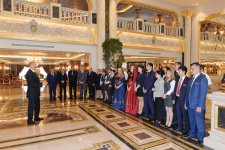 Ильхам Алиев принял участие в открытии пятизвездочного отеля в Шамахы (ФОТО)