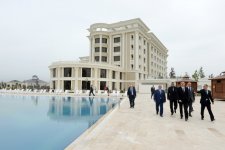 Ильхам Алиев принял участие в открытии пятизвездочного отеля в Шамахы (ФОТО)