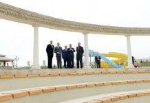 Ильхам Алиев принял участие в открытии пятизвездочного отеля в Шамахы (ФОТО)