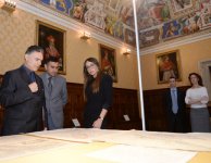 Первая леди Азербайджана Мехрибан Алиева ознакомилась с Ватиканской апостольской библиотекой (ФОТО)