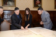 Первая леди Азербайджана Мехрибан Алиева ознакомилась с Ватиканской апостольской библиотекой (ФОТО)