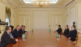 Azerbaijani president receives delegation headed by Czech FM