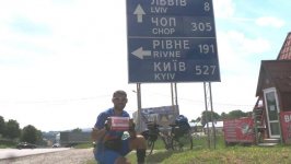 "Во имя Азербайджана" Рамиль Зиядов достиг Львова (ФОТО)