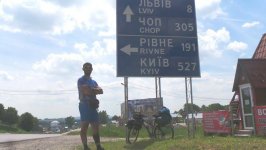 "Во имя Азербайджана" Рамиль Зиядов достиг Львова (ФОТО)