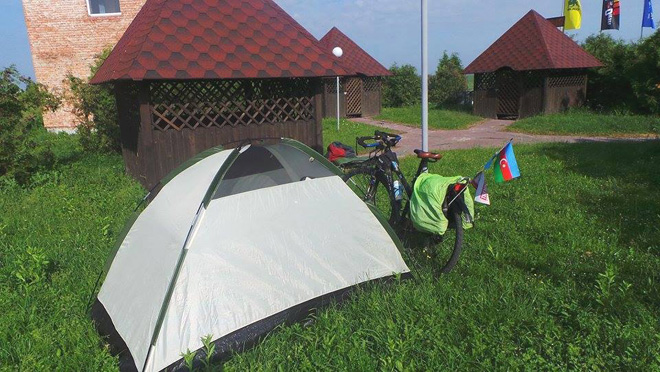 "Во имя Азербайджана" Рамиль Зиядов достиг Львова (ФОТО)
