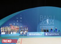 Азербайджанские гимнастки стали шестыми в командных соревнованиях на ЧЕ (ФОТО)