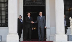 Президент Азербайджана встретился с премьер-министром Греции (ФОТО)