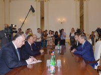 Президент Азербайджана принял министра иностранных дел России (ФОТО)