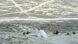 Президент Ильхам Алиев наблюдал за оперативно-тактическими учениями по случаю 96-й годовщины создания ВС Азербайджана (ФОТО)
