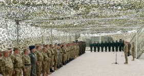 Президент Ильхам Алиев наблюдал за оперативно-тактическими учениями по случаю 96-й годовщины создания ВС Азербайджана (ФОТО)