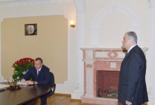 Ильхам Алиев посетил посольство Грузии в Азербайджане