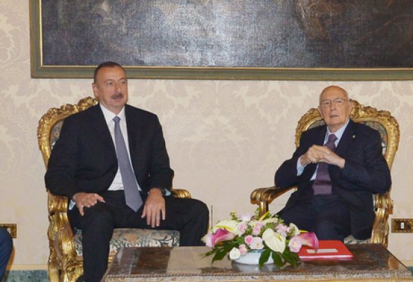 Meeting held between presidents of Azerbaijan and Italy
