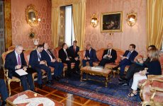 Президент Ильхам Алиев встретился с председателем Сената Италии Пьетро Грассо (ФОТО)