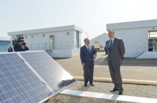Президент Азербайджана принял участие в открытии Сураханской солнечной электростанции (ФОТО)