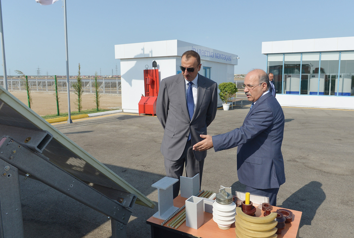 Президент Азербайджана принял участие в открытии Сураханской солнечной электростанции (ФОТО)