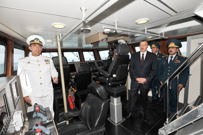 President Aliyev attends opening of new shipyard of State Border Service's Coast Guard