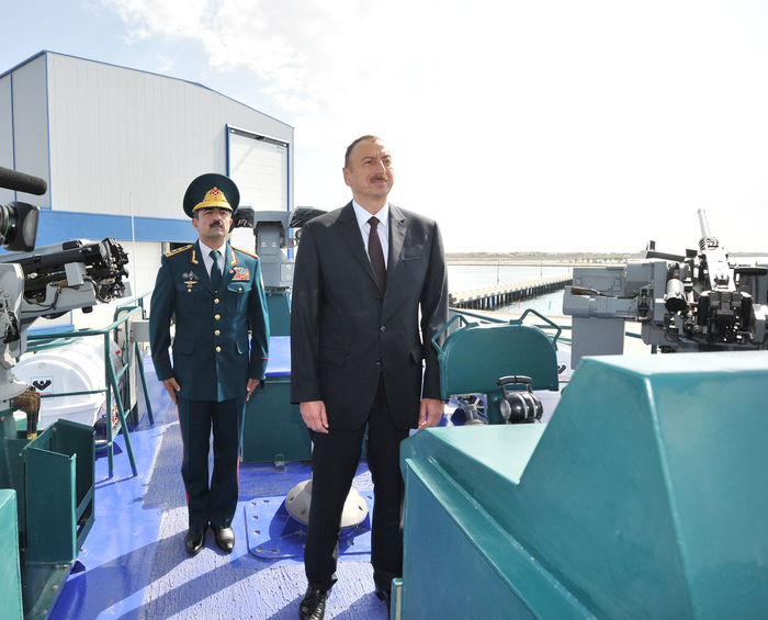 President Aliyev attends opening of new shipyard of State Border Service's Coast Guard