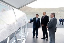 Ильхам Алиев принял участие в церемонии закладки фундамента водовыпускной установки для подачи воды из канала Тахтакерпю-Джейранбатан (ФОТО)