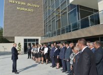 Президент Азербайджана принял участие в открытии Центра Гейдара Алиева в Хызы (ФОТО)