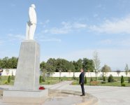 Президент Азербайджана совершает визит в Хызинский район (ФОТО)