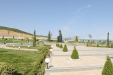 Azerbaijani president reviews Jafar Jabbarli park after reconstruction