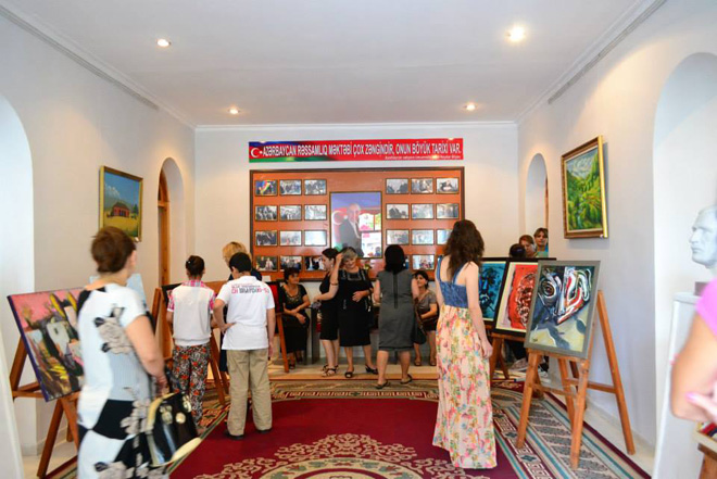 В Агстафе состоялось открытие выставки в рамках "Azerbaijan Art Festival - 2014" (ФОТО)