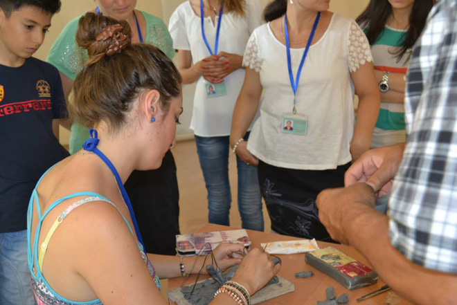 В Газахе состоялось открытие выставки в рамках "Azerbaijan Art Festival - 2014" (ФОТО)