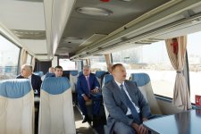 Ильхам Алиев ознакомился с ходом строительства Олимпийского стадиона в Баку  (ФОТО)