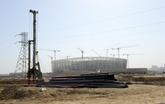 Ильхам Алиев ознакомился с ходом строительства Олимпийского стадиона в Баку  (ФОТО)