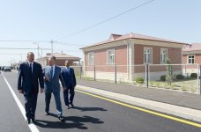 Azerbaijani president attends opening of new settlement for IDP families in Aghdam region