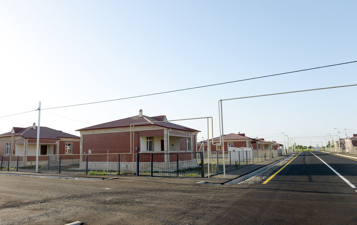 Azerbaijani president attends opening of new settlement for IDP families in Aghdam region