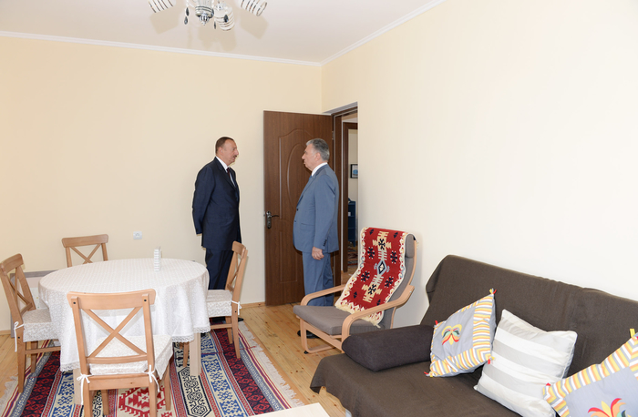 Azerbaijani president attends opening of new settlement for IDP families in Aghdam region
