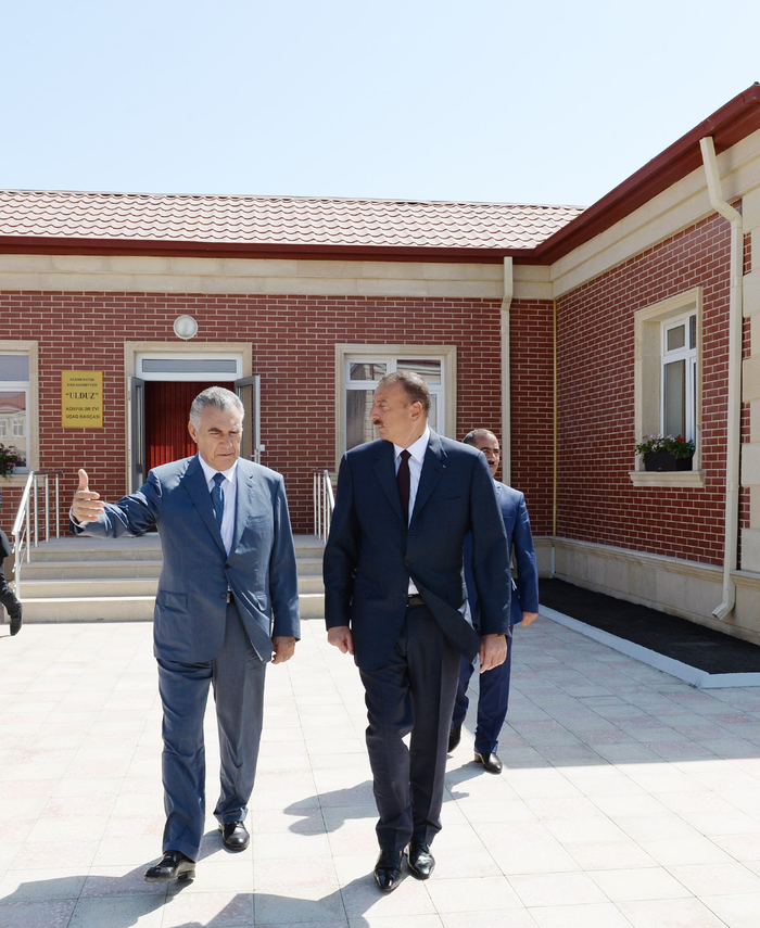 Azerbaijani president attends opening of new settlement for IDP families in Aghdam region