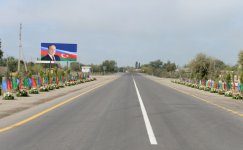 Сдан в эксплуатацию участок Булаглы-Бахрамтепе автодороги Гаджигабул-Бахрамтепе (ФОТО)