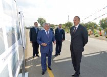 Сдан в эксплуатацию участок Булаглы-Бахрамтепе автодороги Гаджигабул-Бахрамтепе (ФОТО)