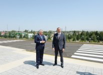 Президент Ильхам Алиев ознакомился с условиями, созданными на Площади флага в Горадизе (ФОТО)