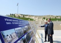 Президент Ильхам Алиев ознакомился с условиями, созданными на Площади флага в Горадизе (ФОТО)