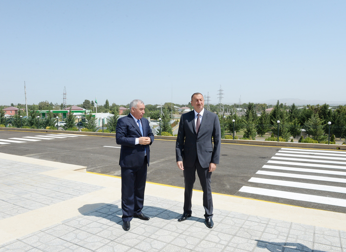 Президент Ильхам Алиев ознакомился с условиями, созданными на Площади флага в Горадизе (ФОТО)